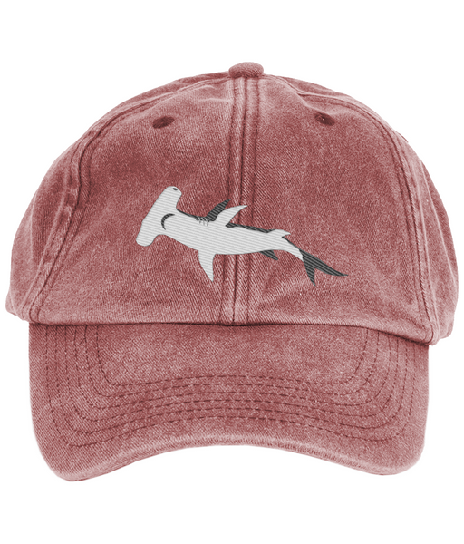 Hammerhead Shark Hat, Embroidered Hammerhead Shark Hat