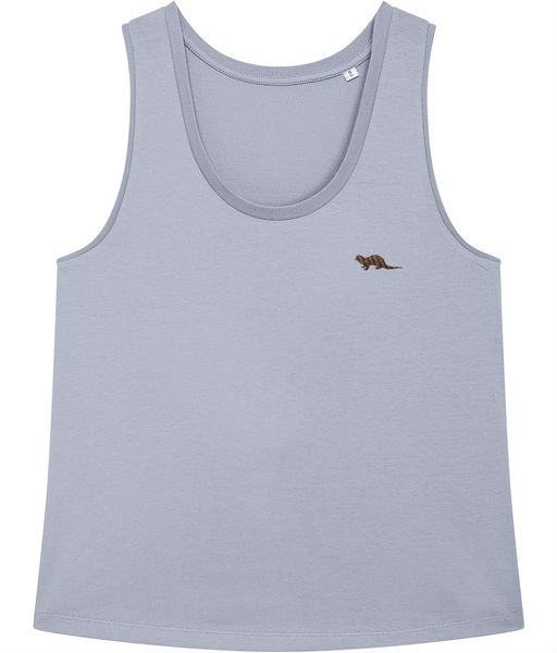 Otter Embroidered Vest Tank Top