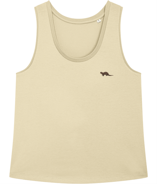 Otter Embroidered Vest Tank Top
