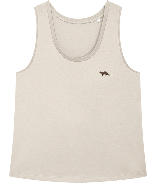 Otter Embroidered Vest Tank Top