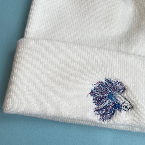 Siamese Fighting Fish Beanie Hat by Wonderful World
