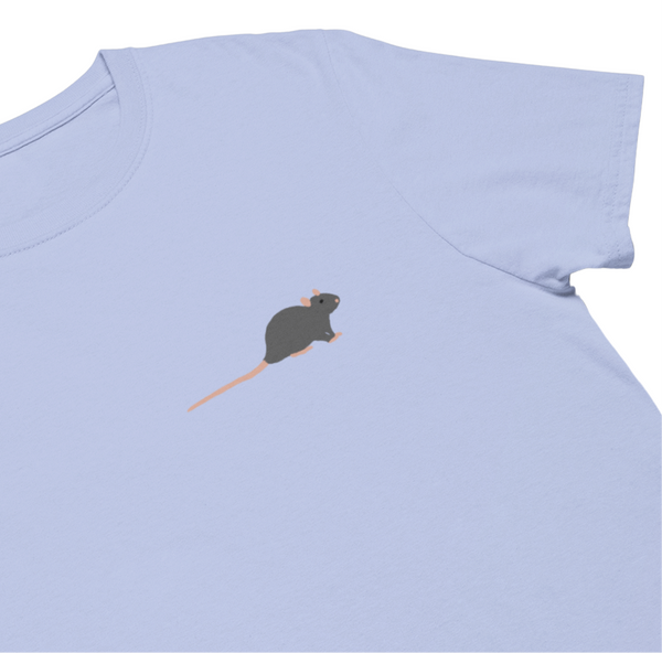 Pet Rat Embroidered Tshirt by Wonderful World, Embroidered Rat