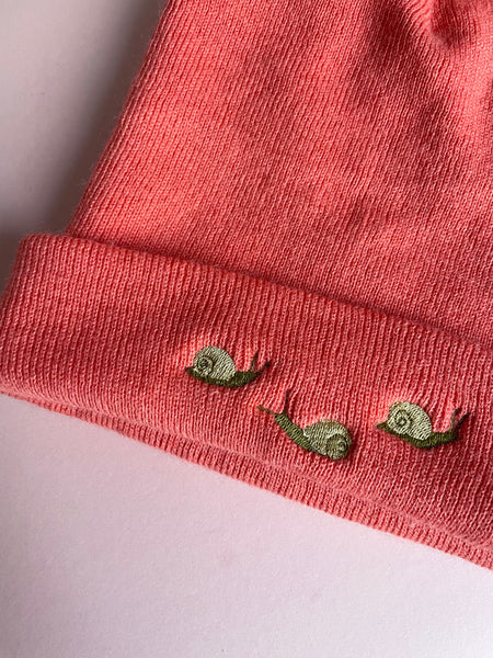 Snail beanie hat, Snail hat, Snails beanie hat