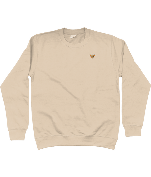 Highland Cow Embroidered Jumper