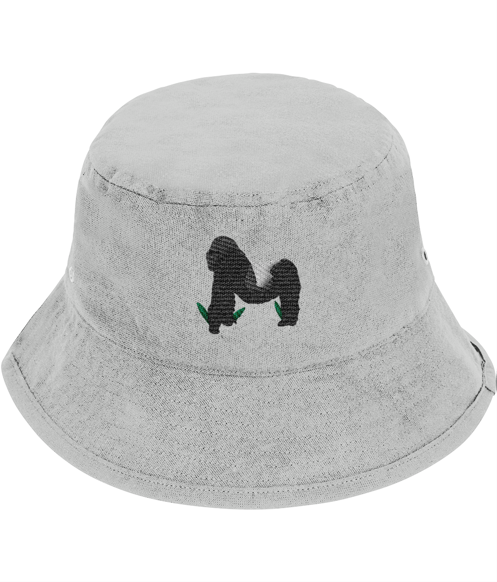 Silver Back Gorilla Bucket Hat Wonderful World