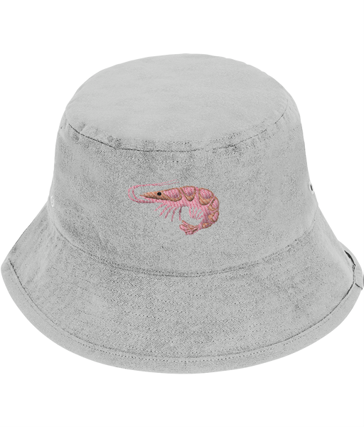 Shrimp Prawn Embroidered Beanie Hat