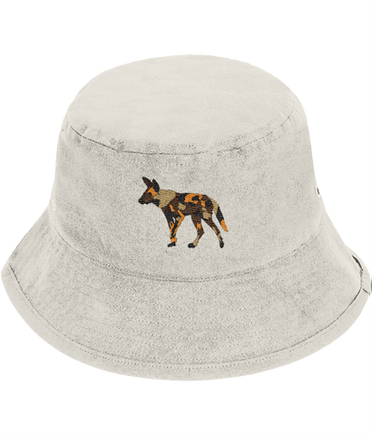 African Hunting Dog Embroidered Bucket Hat