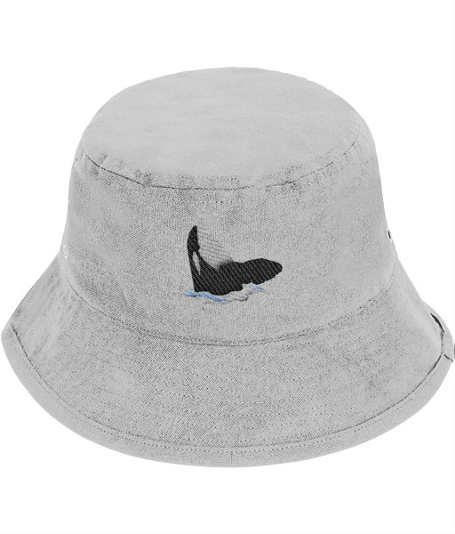 Orca Breaching Embroidered Bucket Hat