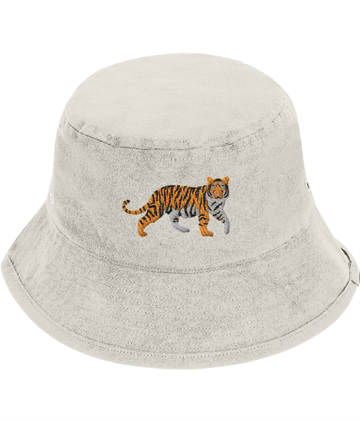 Tiger Embroidered Bucket Hat