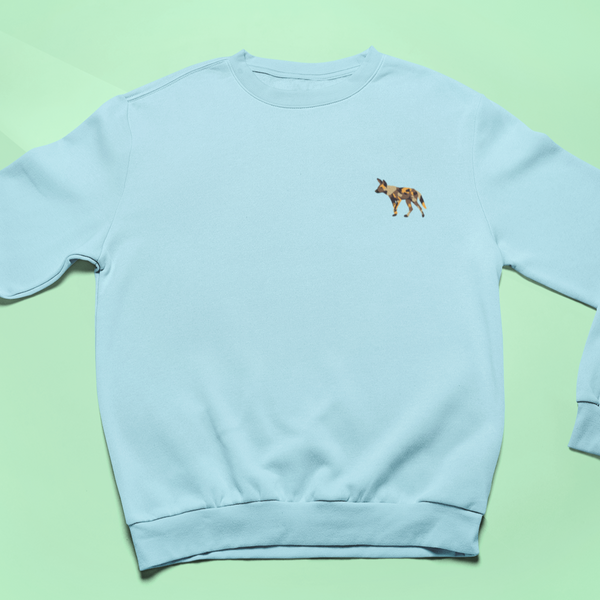 African Hunting Dog Embroidered Jumper