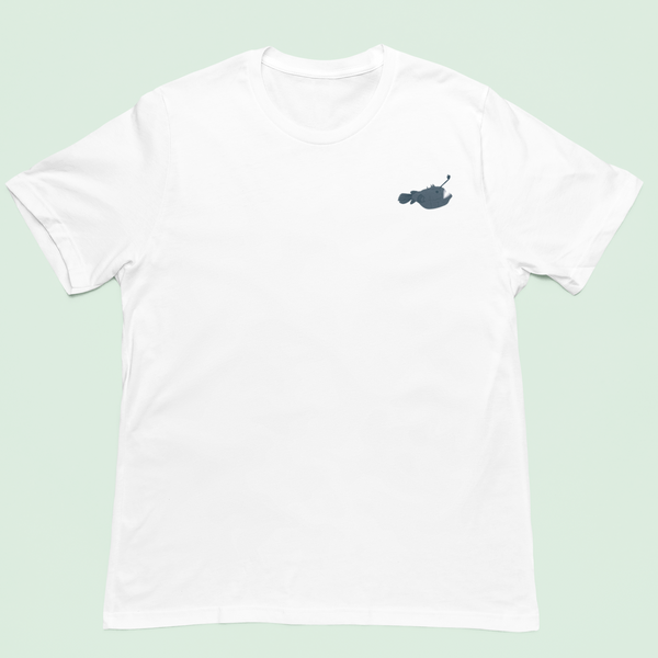 Anglerfish Embroidered Tshirt embroidered by Wonderful World
