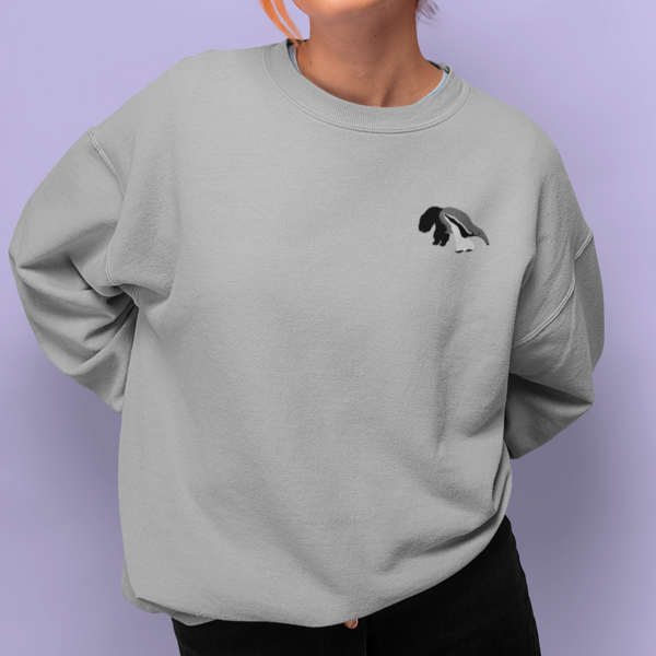 Giant Anteater Sweatshirt, Embroidered Anteater