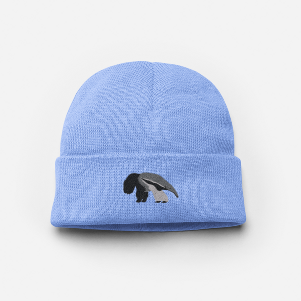 Giant Anteater Beanie, Anteater Beanie, Embroidered Anteater Beanie