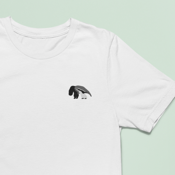 Anteater Tshirt, Giant Anteater Tshirt, Embroidered Anteater Tshirt, Giant Anteater Tshirt
