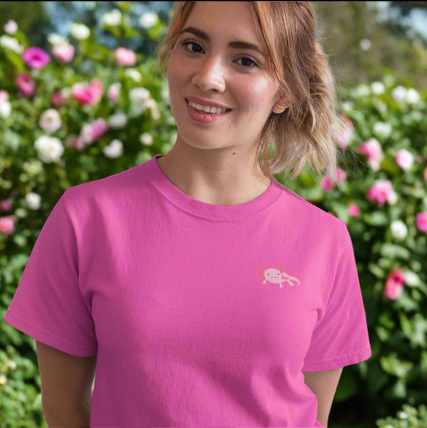 Axolotl Embroidered Tshirt
