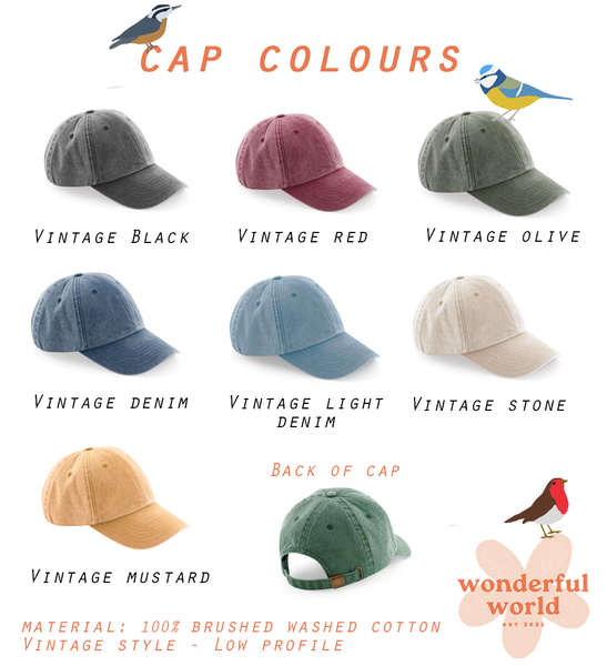 Pigeon Embroidered Cap