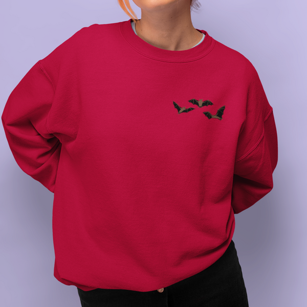 Bat Jumper, Bat Embroidered Jumper, Bats Jumper