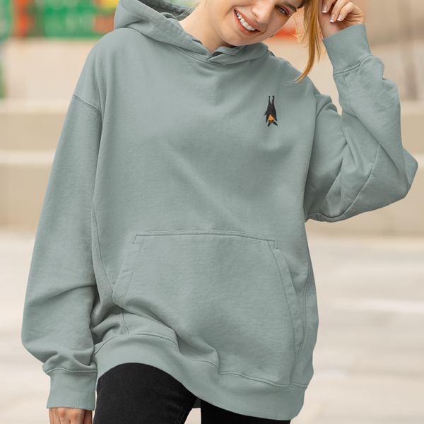 Bat Hoodie, Embroidered Bat Hoodie