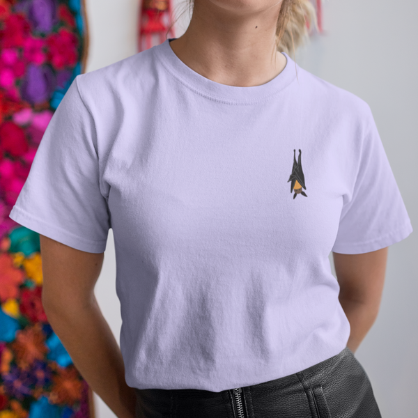 Bat Embroidered Tshirt, Bat Tshirt