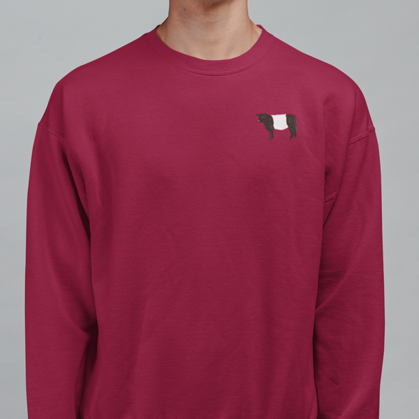 Galloway Cow Sweatshirt, Scottish Cow Jumper, Galloway Cow Jumper, Embroidered Cow Jumpers