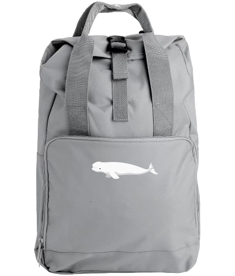 Beluga Whale Embroidered Rucksack