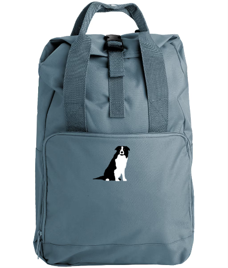 Border Collie Embroidered Backpack