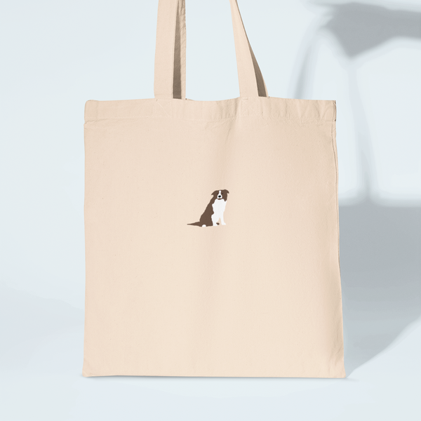 Brown Border Collie Dog Bag