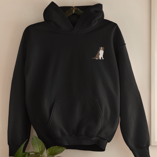 Brown Border Collie Hoodie