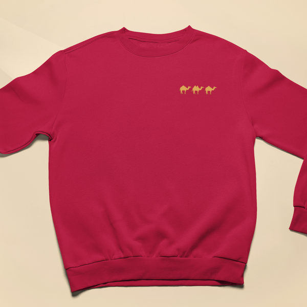Camel Sweatshirt, Camels embroidered by Wonderful World