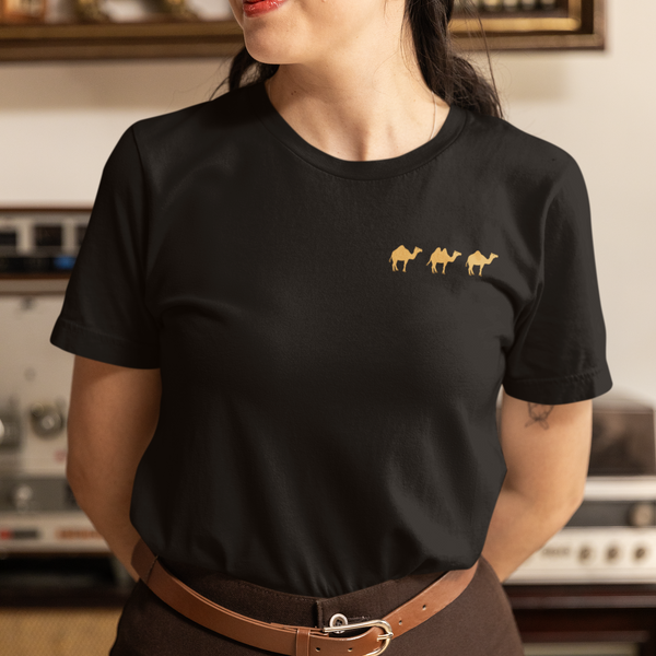 Camel T-Shirt Embroidered T-Shirt