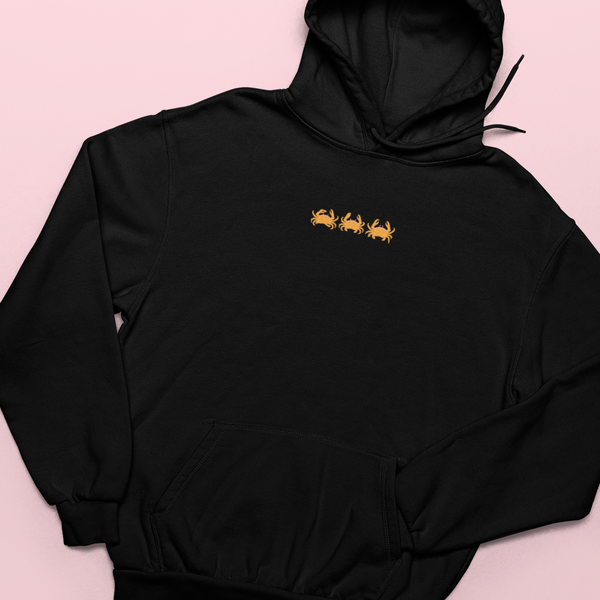 Crabs hoodie, Embroidered Crabs Hoodie, Crab hoodie