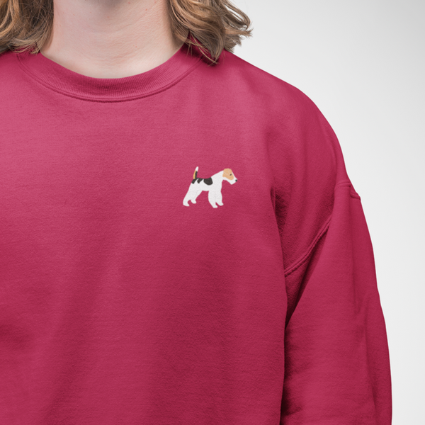 Fox Terrier Jumper, Fox Terrier Sweatshirt Embroidered by Wonderful World