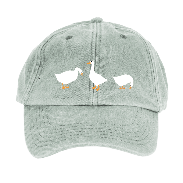 Geese Vintage Style Embroidered Cap.