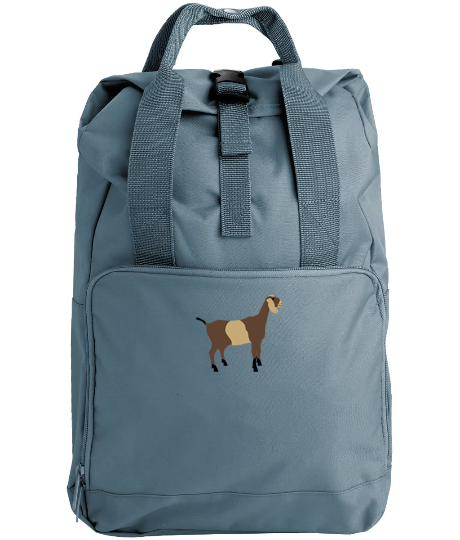 Goat Embroidered Backpack