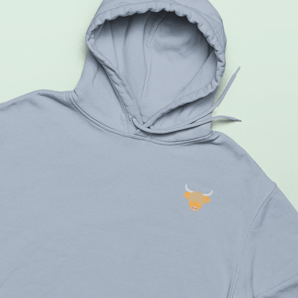 Highland Cow Hoodie, Highland cows, Embroidered Highland Cow
