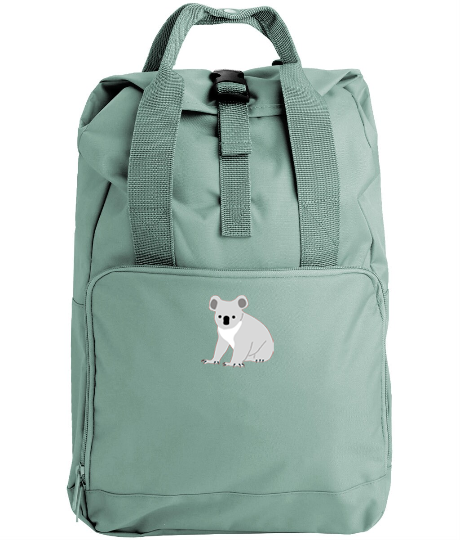 Koala Bamboo Pattern Print Backpack main image 0