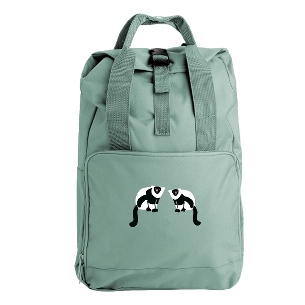 Black and White Ruffed Lemur Bag