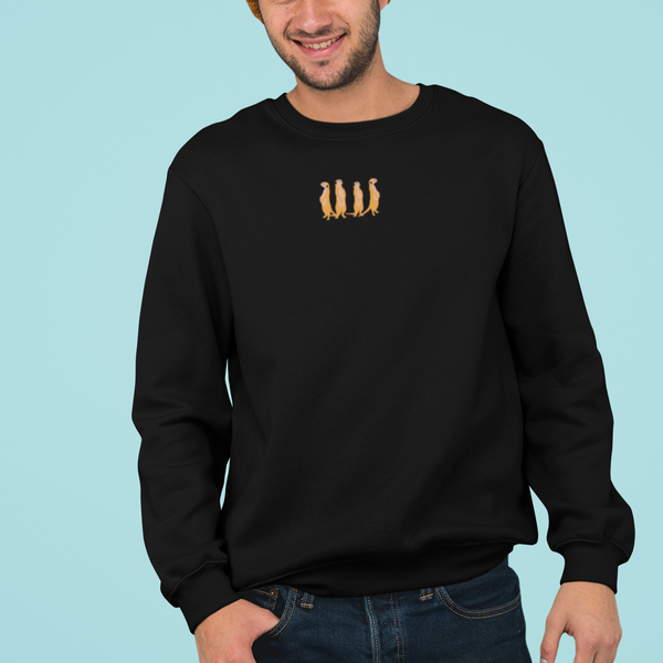 Meerkat Embroidered Sweatshirt, Meerkats Jumper