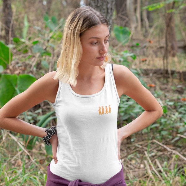 Meerkat Embroidered Vest Top, Meerkats, Meerkat vest, Wonderful World