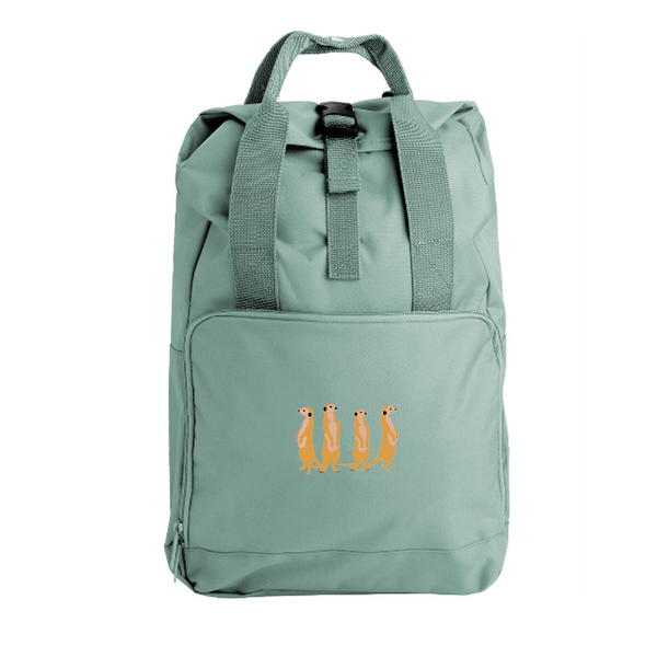Meerkats Embroidered Rucksack