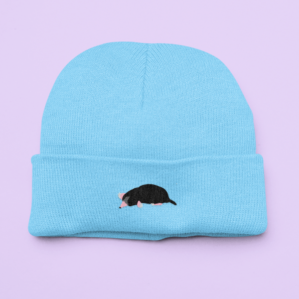 Mole animal Beanie hat, British Wildlife, Mole beanie hat