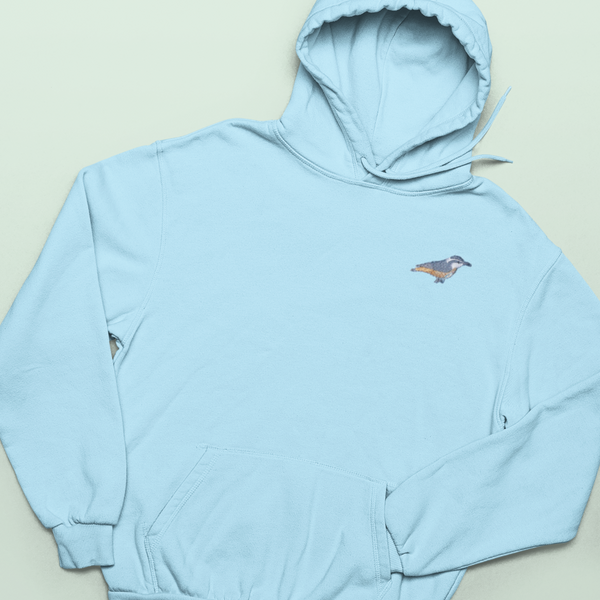 Nuthatch British Bird Hoodie embroidered by Wonderful World