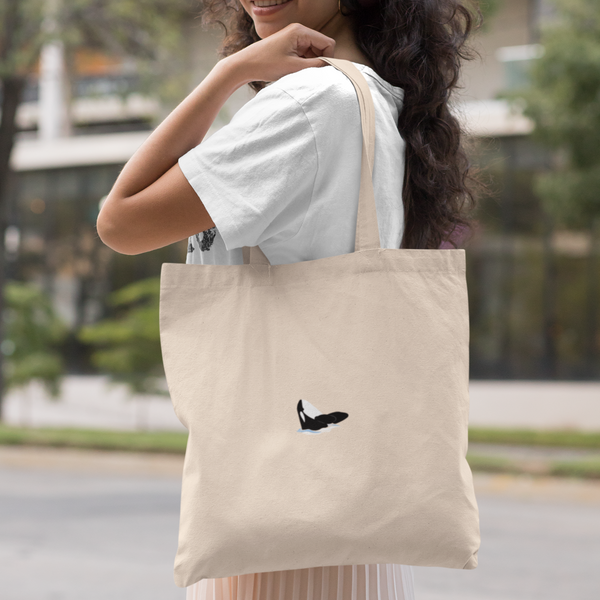 Orca Breaching Embroidered Tote bag