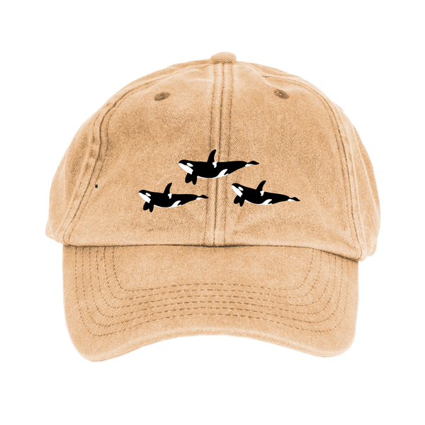 Orca Vintage Style Embroidered Cap