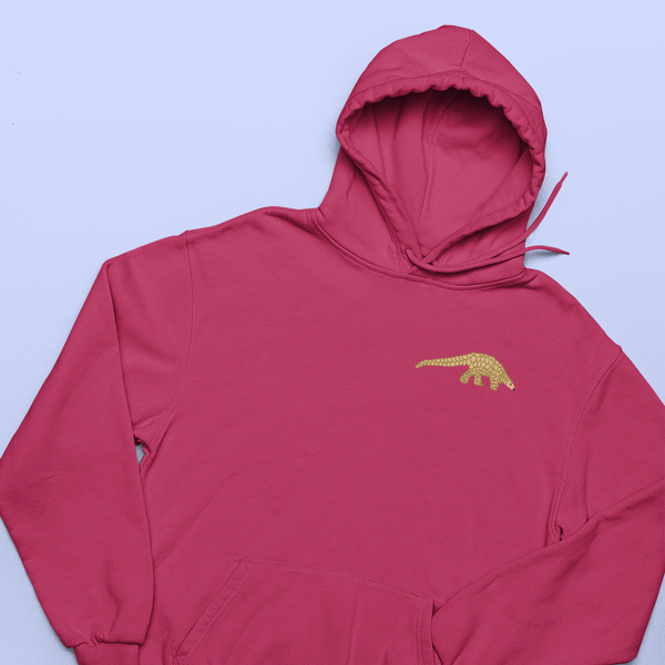 Pangolin Hoodie, Embroidered Pangolin Hoodie