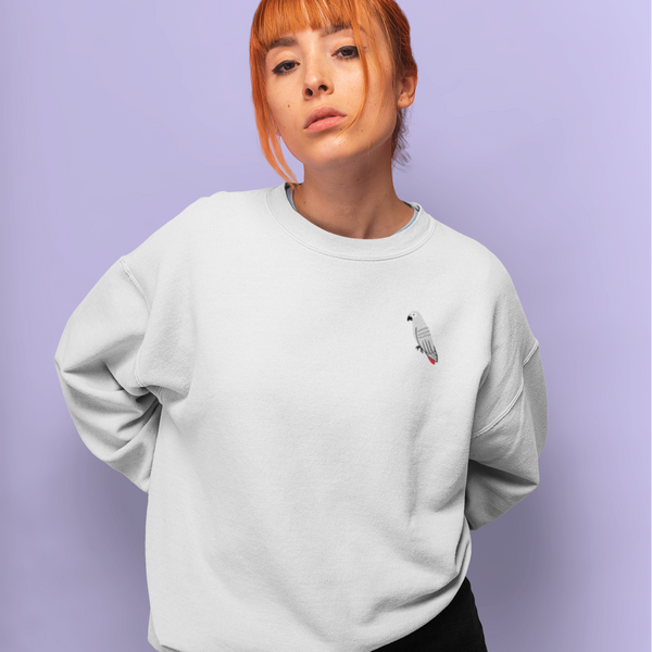 African Grey Parrot Sweatshirt