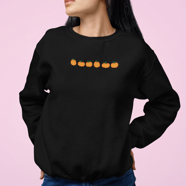 Pumpkin Embroidered Sweatshirt