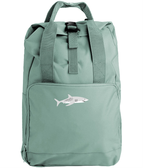 Shark Embroidered Backpack