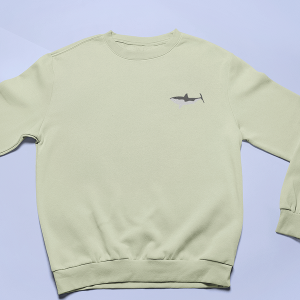 Shark Sweatshirt, Shark Jumper, Embroidered Shark Sweatshirt