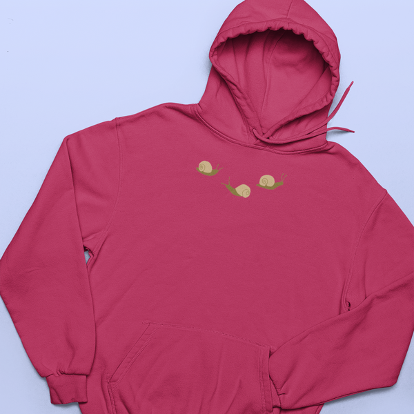 Snail Embroidered Hoodie